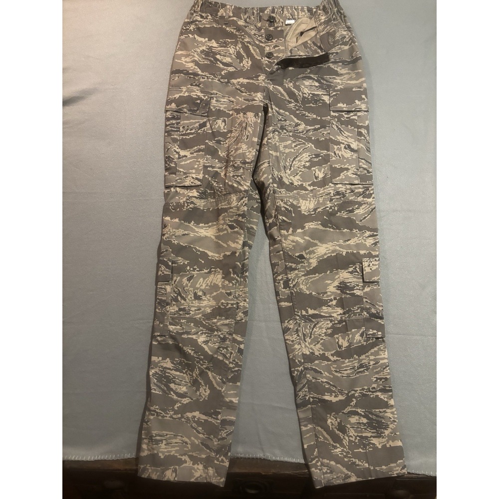 USGI USAF ABU Pants Men's 34L Digital Tiger Stripe Camo Military Cargo Utility